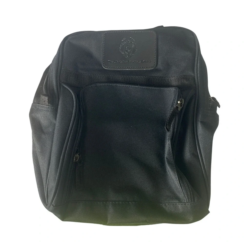 The Christian Brothers Manor Black Nylon Travel Bag Organizer Small Backpack FF8